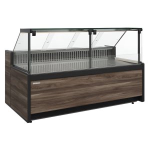 Витрина холодильная Carboma GC111 SV 2,0-1 (1008 Темный дуб) (без боковин)