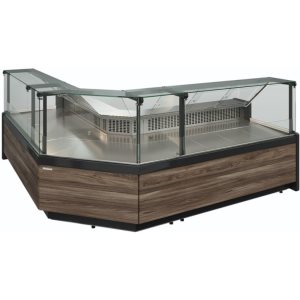 Витрина холодильная Carboma GC111 SV 2,0-1 (1008 Темный дуб) (без боковин) - Изображение 3