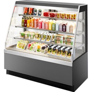 Витрина кондитерская Chilz VETE KUB OFT 90 серый матовый, шлифованная нержавейка