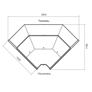 Витрина холодильная Dazzl Galaxy 080 ЗУ 90 Self динамика