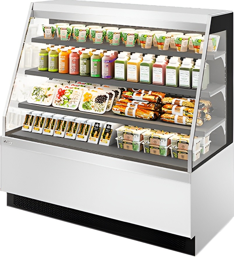 Витрина кондитерская Chilz VETE KUB OF 130 белый глянец, шлифованная нержавейка