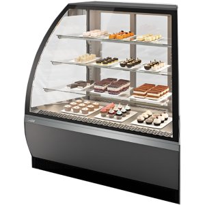 Витрина кондитерская Chilz VETE LUX AN серый матовый, шлифованная нержавейка