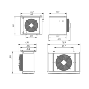 Сплит-система холодильная низкотемпературная Intercold LCM 324 FT - Изображение 3