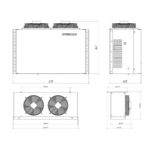 Сплит-система холодильная низкотемпературная Intercold LCM 443 PR FT (опция -30° С) - Изображение 4