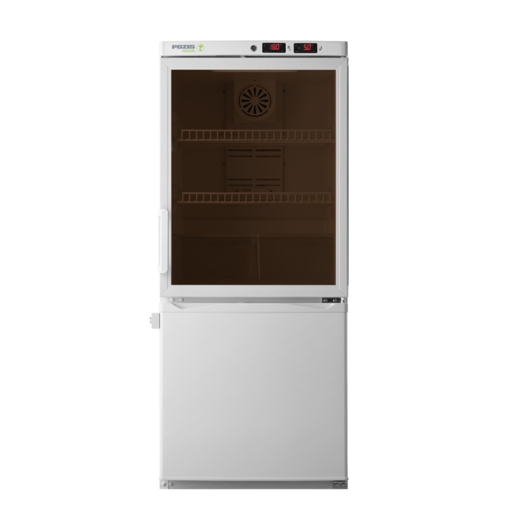 Холодильник комбинированный лабораторный Pozis ХЛ-250 тонир. стекла