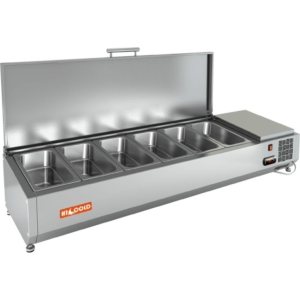 Витрина холодильная для ингредиентов HICOLD VRTU 1425 к PZ4 (1/3)