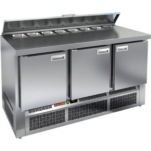 Стол холодильный для салатов HiCold SLE2-111GN (1/6) О с крышкой
