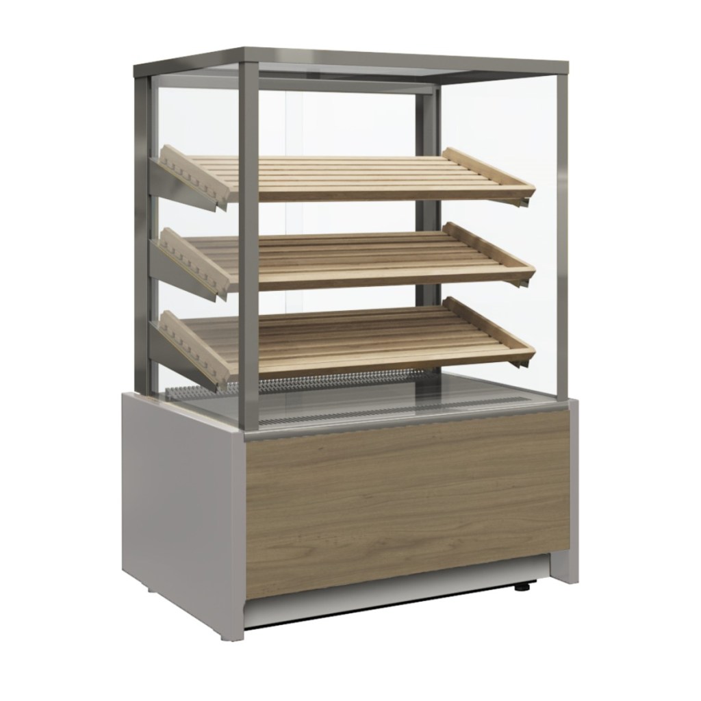 Витрина кондитерская Carboma KC70 N 0,6-1 Light Bread Паттерн (0110 Мариель) хлебная, со стеклом