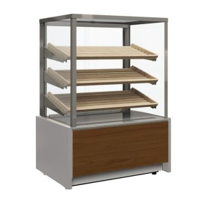 Витрина кондитерская Carboma KC70 N 0,9-2 Light Паттерн (0108 Темный дуб) хлебная, без стекла