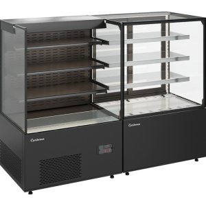 Витрина кондитерская Carboma KC71-130 VV 0,9-2 (9005) открытая, индивидуальное исполнение - Изображение 2