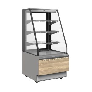 Витрина кондитерская Carboma KC70 VM 0,6-2 Standart Паттерн открытая (0106 Седой дуб)