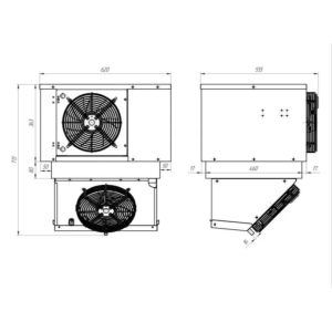 Моноблок холодильный среднетемпературный Intercold ММСМ-110 FT T (опция -30° С) - Изображение 2