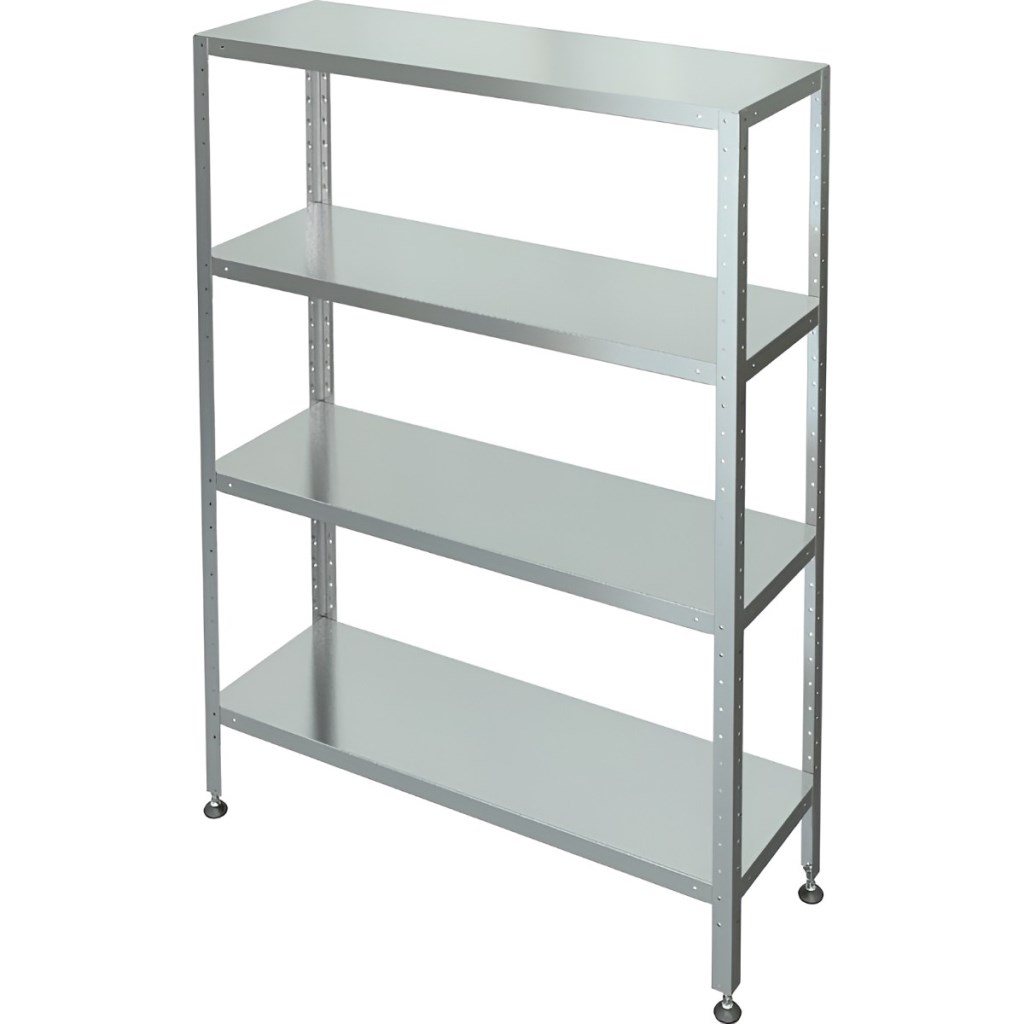 Стеллаж с 4-я сплошными полками МХМ С-4-0,4/1,2/1,6 